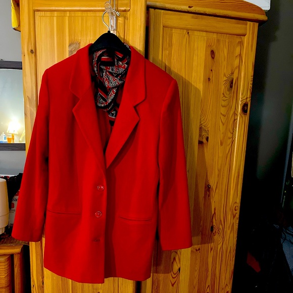 David Benjamin Wool Blazer Size 12 (fits largish - see measurements) fully lined - Picture 3 of 11